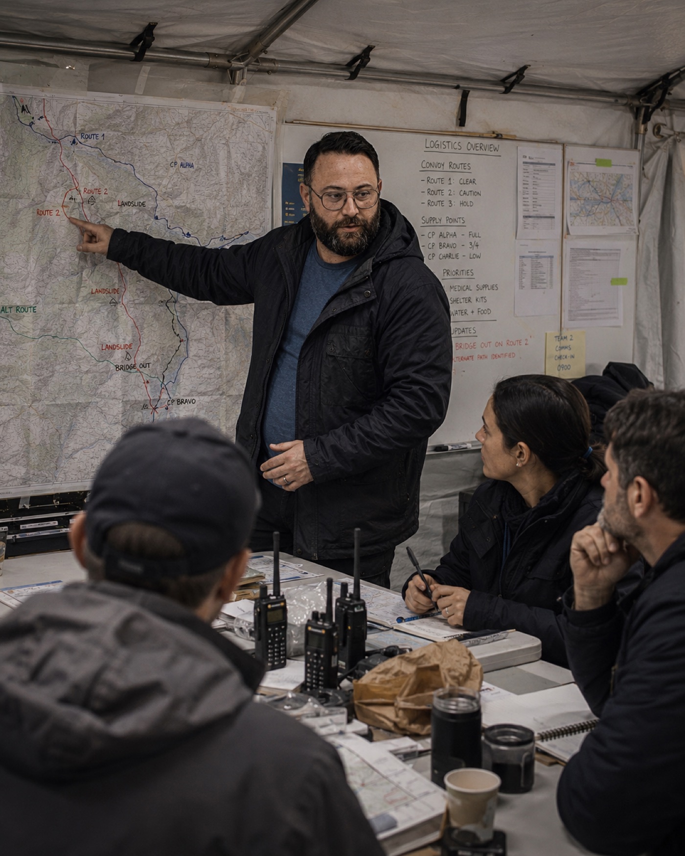 Mohammed Al-Hajjaj leading field logistics planning
